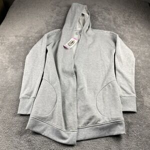 Active Life Cardigan Open-Front Womens‎ Small Gray Long Sleeve NWT